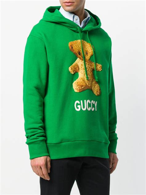 mens gucci bear sweatshirt|original gucci hoodie.